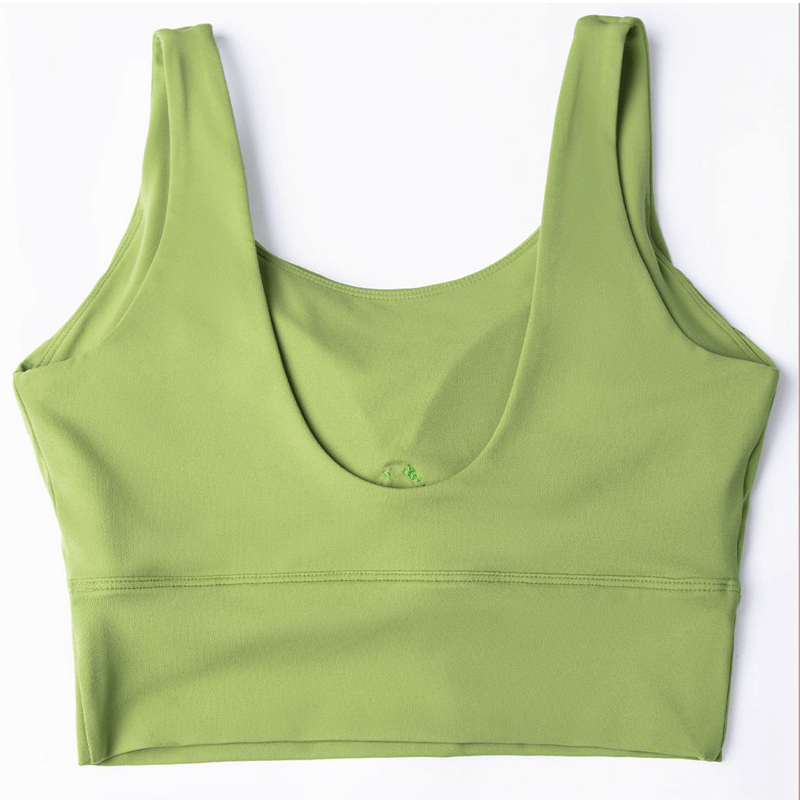 BRA de sport de rattrapage à forme U à tasse fixe
