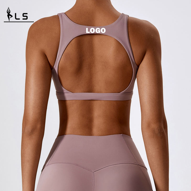 SC10169 CROSS Back Yoga Sports Bra High Impact Padded Yoga Bra Femmes de haute qualité