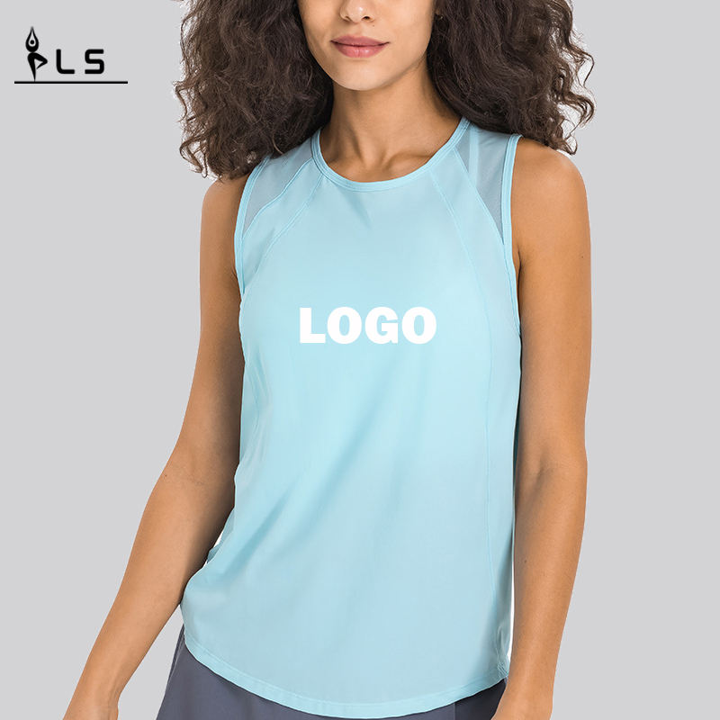 SC10244 Fashion Spring Blouse lâche Yoga Vest Tops Tops Hollow Tops Tops Yoga Femmes \\\\