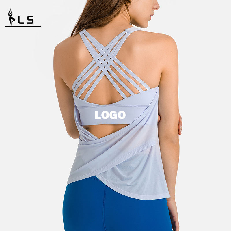 SC10251 Tabbourge personnalisé Stringer Top Body Body Body Body Fashion Fashion Loose Blouse Yoga Vest