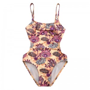 Le maillot de bain des enfants avec le dos licou imprimé évité