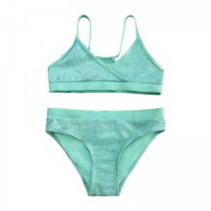 Swim de couleurs unis en une seule pièce pour les enfants