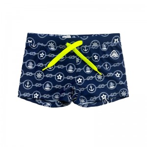 Trunks denatation de couleur unie imprimée pour les garçons