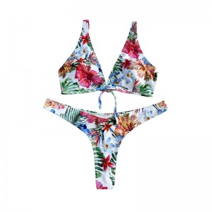 Bouc de style ethnique floral STRAPE LIGNE STRAP Deux pièces