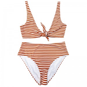 Strip de blanc orange orange large épaule à l\'épaule confortable